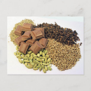 Chocolate and spice postcard