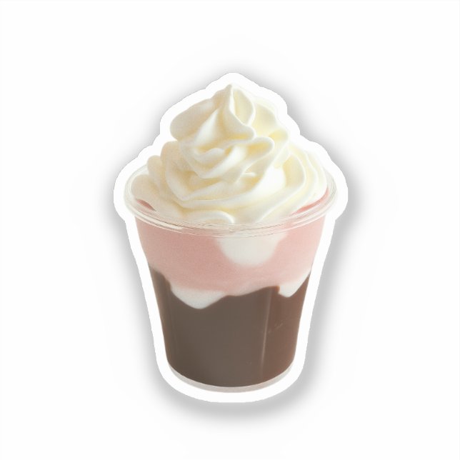 Chocolate and Strawberry Whipped Cream Cup (Front)