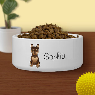 Chocolate And Tan French Bulldog Cute Dog & Name