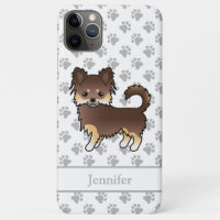 Chocolate And Tan Long Coat Chihuahua Dog & Name