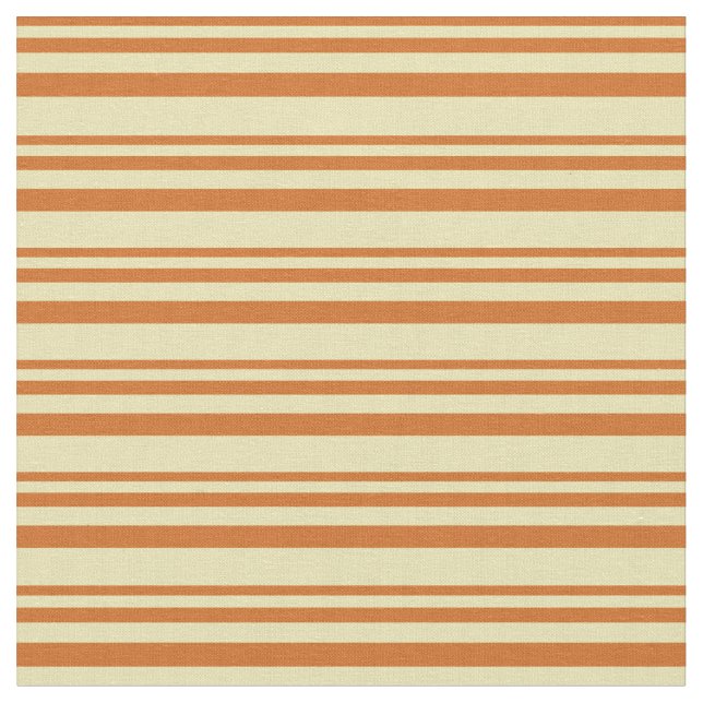 Chocolate and Tan Stripes Fabric (Close Up)