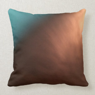 Chocolate And Turquoise Cushion