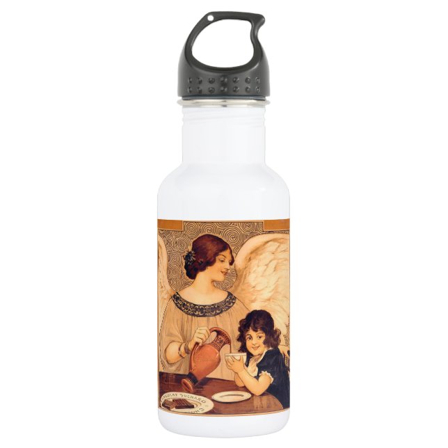Chocolate Angel French Antique 532 Ml Water Bottle (Front)