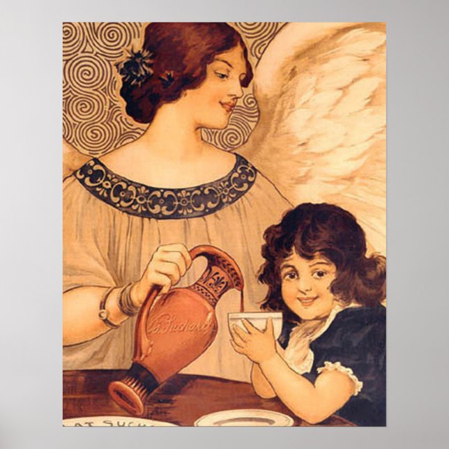 Chocolate Angel French Antique Poster (Front)