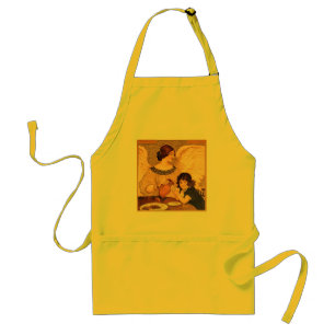 Chocolate Angel French Antique Standard Apron