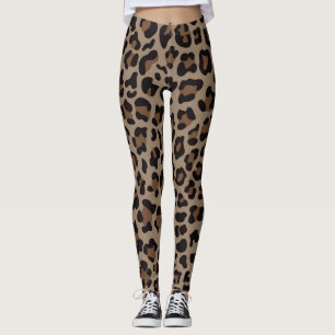 Chocolate Animal Print Women's leggings