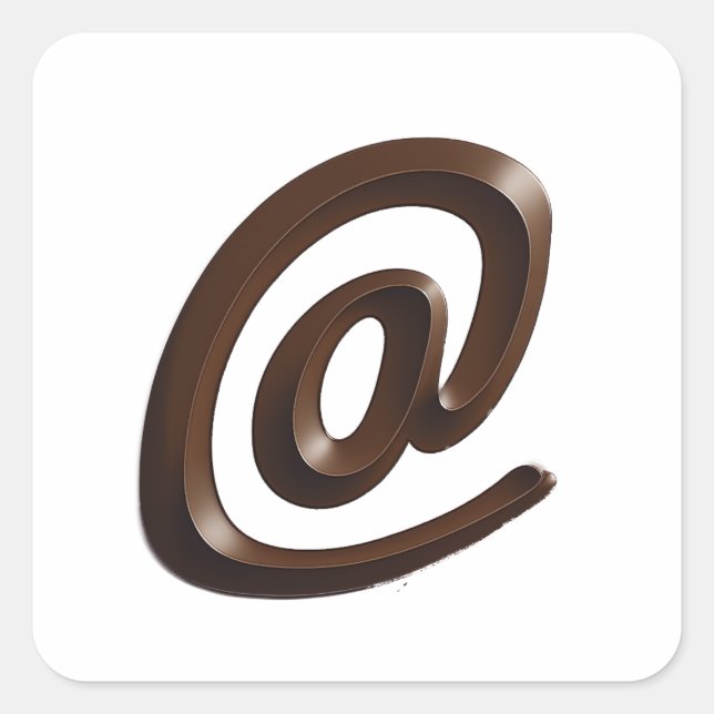 Chocolate at character stickers (Front)