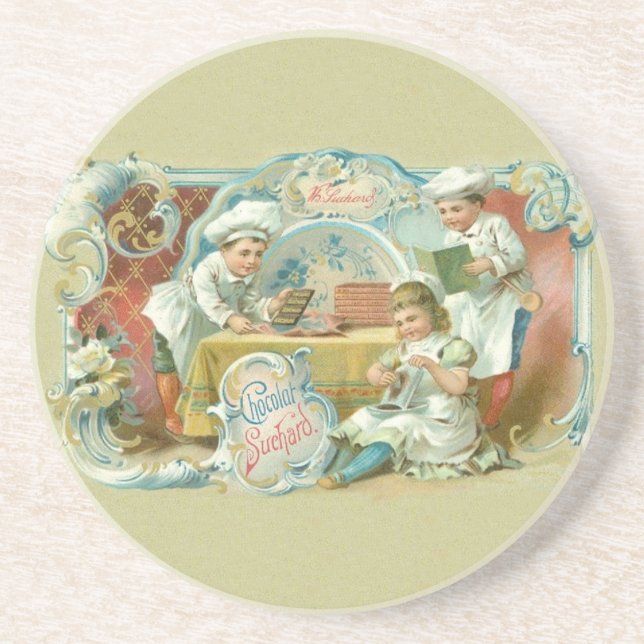Chocolate Bakers Antique Coaster (Front)