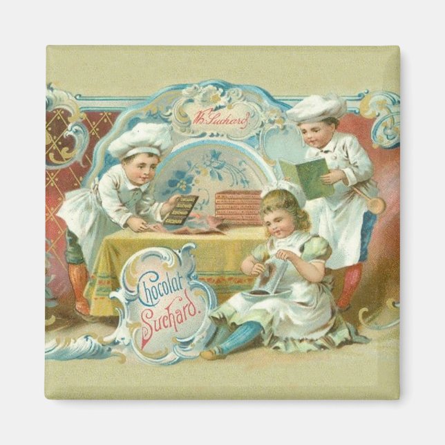Chocolate Bakers Antique Magnet (Front)