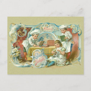 Chocolate Bakers Antique Postcard