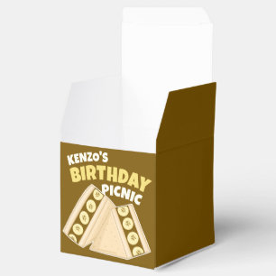 Chocolate Banana Sandwich Birthday Picnic Party Favour Box