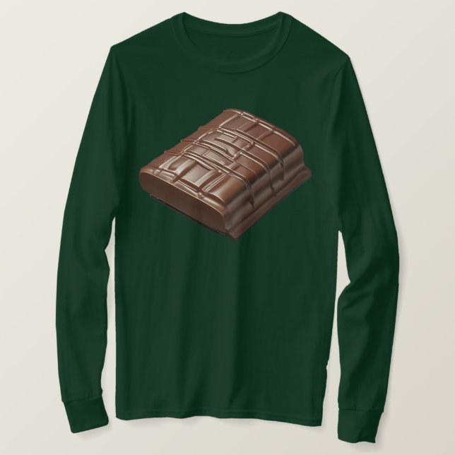 Chocolate bar Basic Long Sleeve T-Shirt (Design Front)