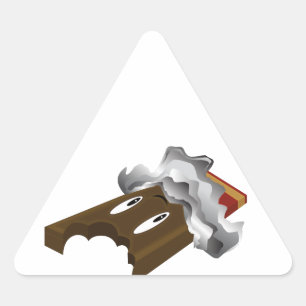 Chocolate Bar - Bite Triangle Sticker
