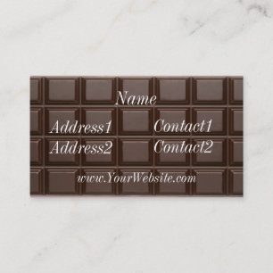 Chocolate Bar Business Card