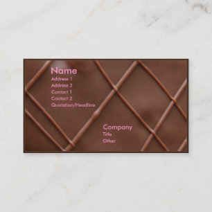 Chocolate Bar Business Card