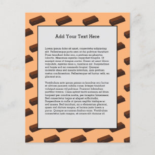 Chocolate Bar Cocoa Lovers Chocoholic Junk Food Flyer