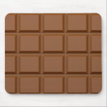 "Chocolate Bar" custom mousepad<br><div class="desc">For a chocolate lover. Add your own text / image if you wish. See my store for more items with this print.</div>