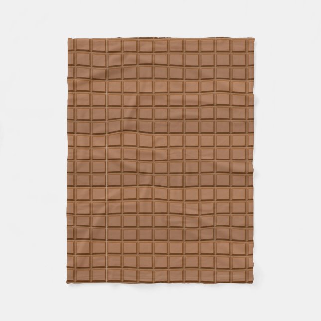 Chocolate Bar Fleece Blanket (Front)