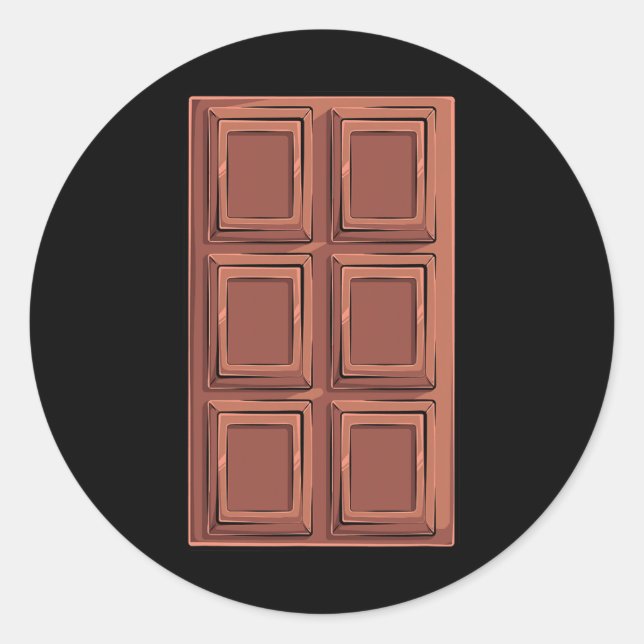 Chocolate Bar S'mores Costume Group Camping  Classic Round Sticker (Front)