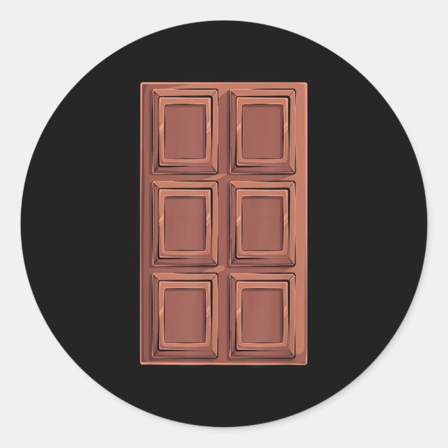 Chocolate Bar Smores Costume Group Camping  Classic Round Sticker (Front)