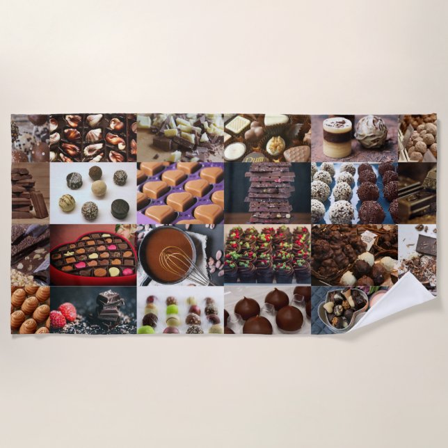 Chocolate Beach Towel (Front)