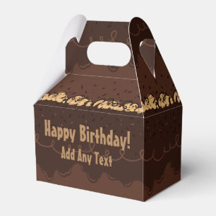 Chocolate Birthday Cake Frosting Favour Box