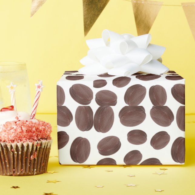 Chocolate biscuit pattern wrapping paper (Birthday Party)