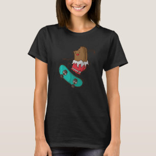 Chocolate bitten loves Skateboarding T-Shirt