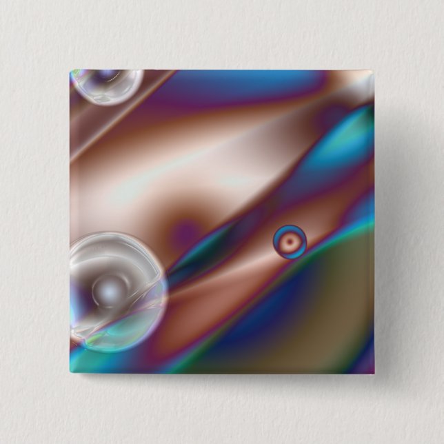 Chocolate Blue 15 Cm Square Badge (Front)