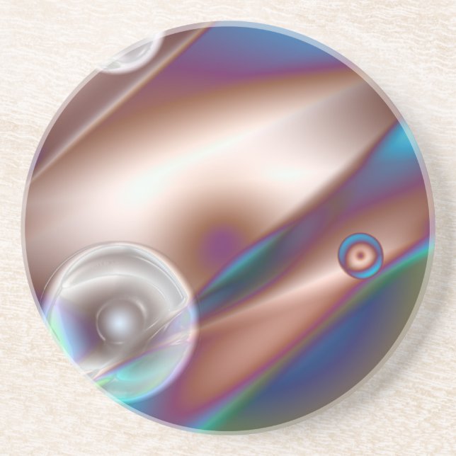 Chocolate Blue Coaster (Front)