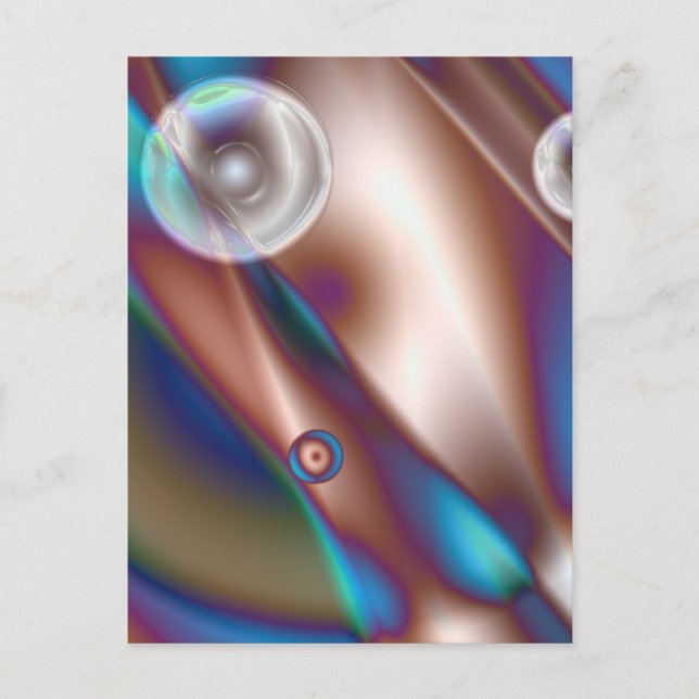 Chocolate Blue Postcard (Front)