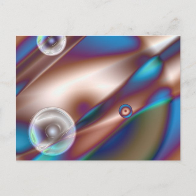 Chocolate Blue Postcard (Front)