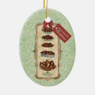 Chocolate bon-bons candy Christmas ornament