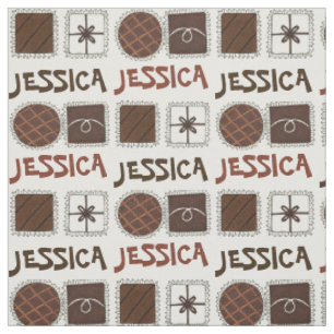 Chocolate Bonbon Candy Personalised Foodie Sweets Fabric
