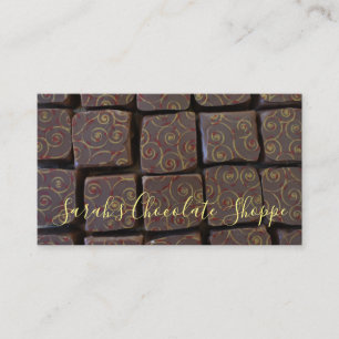 Chocolate Bonbon Chocolatier Candy Shop Sweet Food Business Card