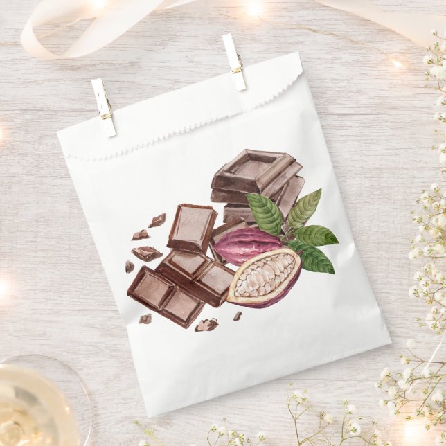Chocolate Bouquet  Favour Bags (Clipped)
