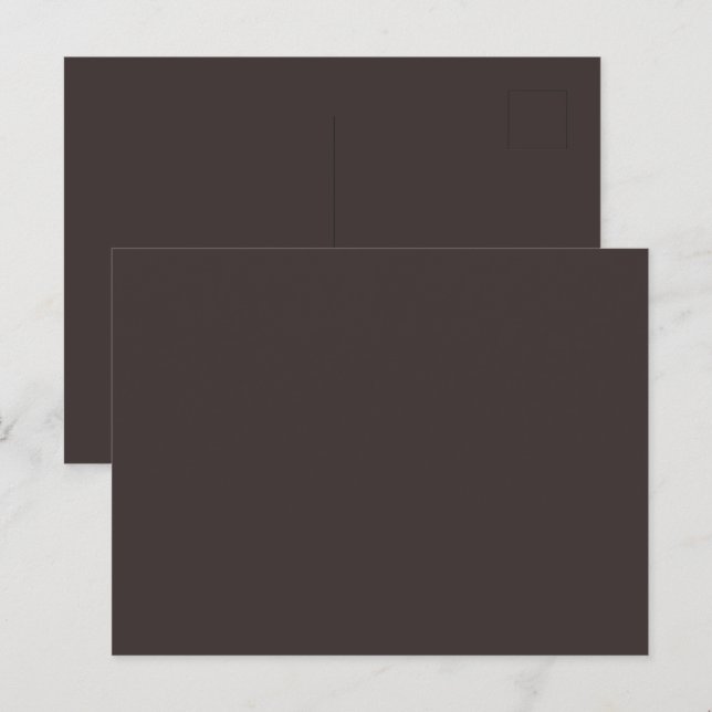 Chocolate Brow Glossy Postcard for Special Message (Front/Back)