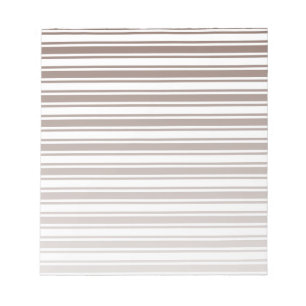 Chocolate brown and white candy stripes notepad