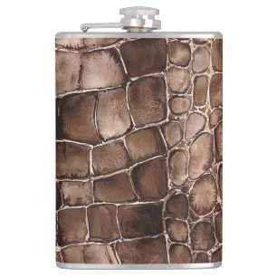 Chocolate Brown Candy Hip Flask