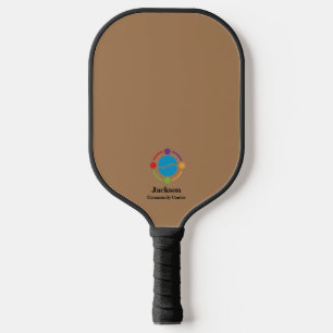 Chocolate Brown Community Centre or Business Pickleball Paddle