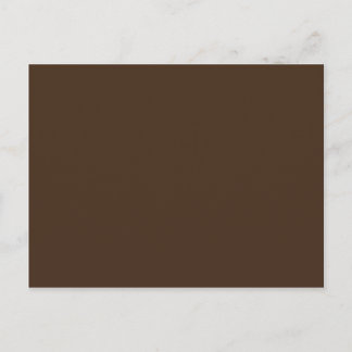 Chocolate Brown - Dark Tree Trunk Brown Colour Onl Postcard