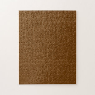 Chocolate Brown Decor Accent Colour to Customise Jigsaw Puzzle
