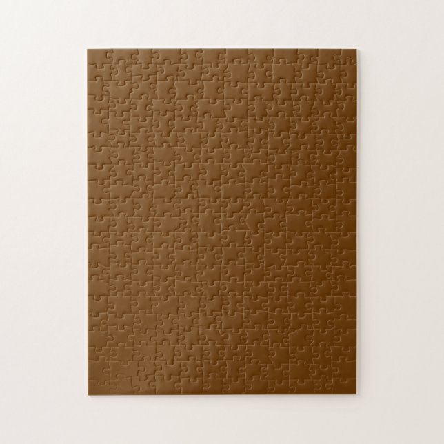 Chocolate Brown Decor Accent Colour to Customise Jigsaw Puzzle (Vertical)