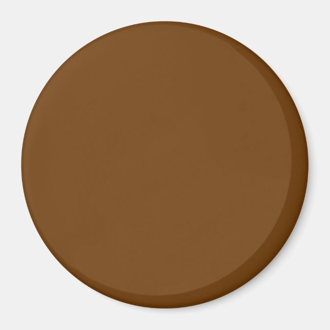 Chocolate Brown Decor Accent Colour to Customise Magnet (Front)