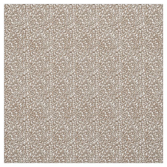 Chocolate Brown Leopard Print Fabric (Swatch)