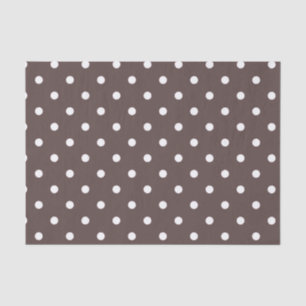 Chocolate Brown Polka Dot Tissue Paper