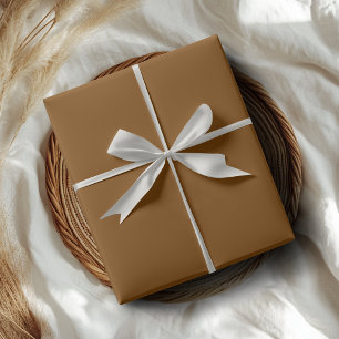 Chocolate Brown Solid Colour Classic Elegant Wrapping Paper