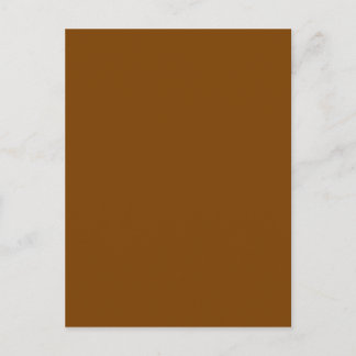 Chocolate Brown Solid Colour Postcard
