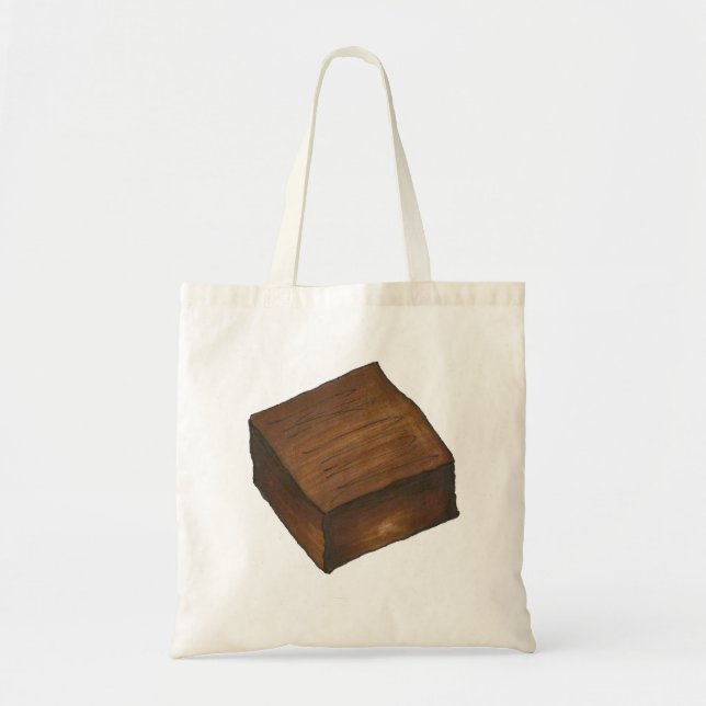 Chocolate Brownie Brownies Dessert Chocoholic Tote Bag (Front)