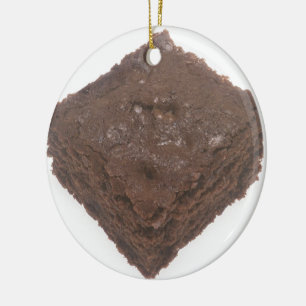 Chocolate Brownie Ceramic Tree Decoration